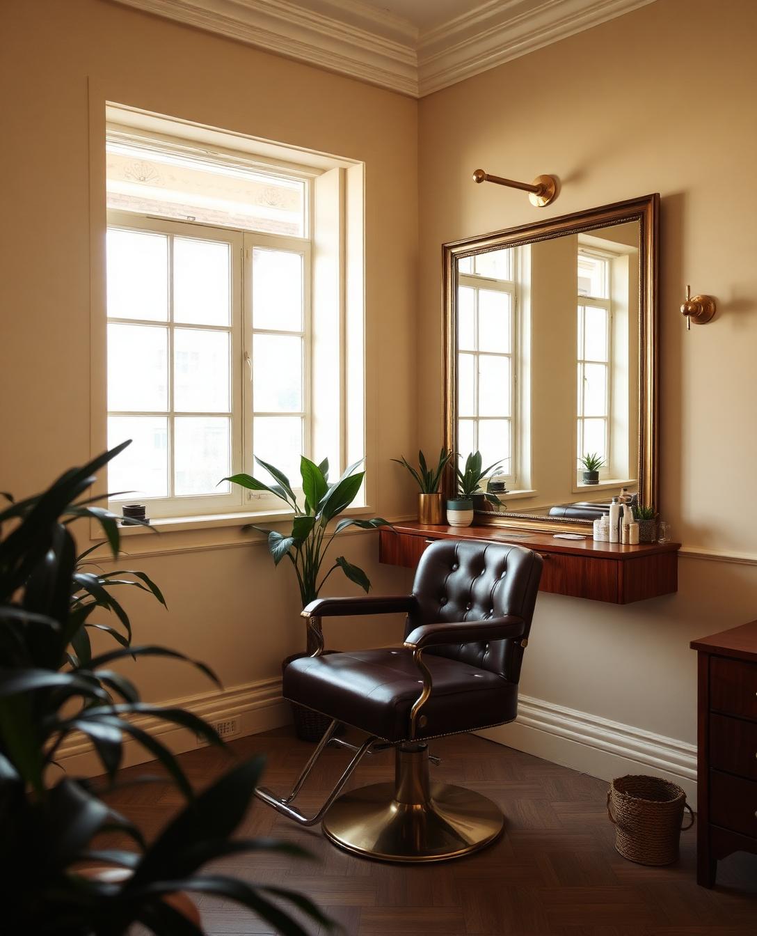 Editorial portrait of a high-end salon interior